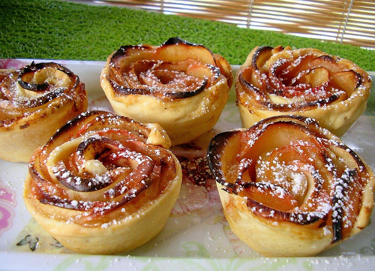 recette fleurs aux pommes