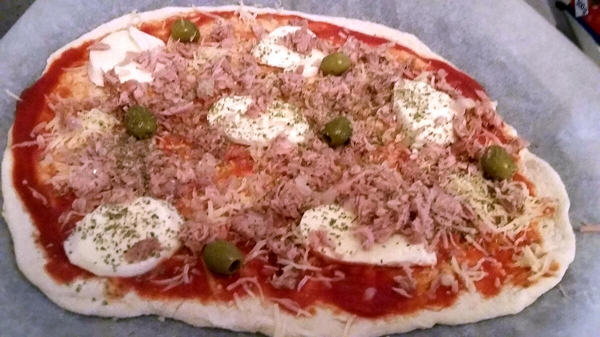 recette Pizza au thon