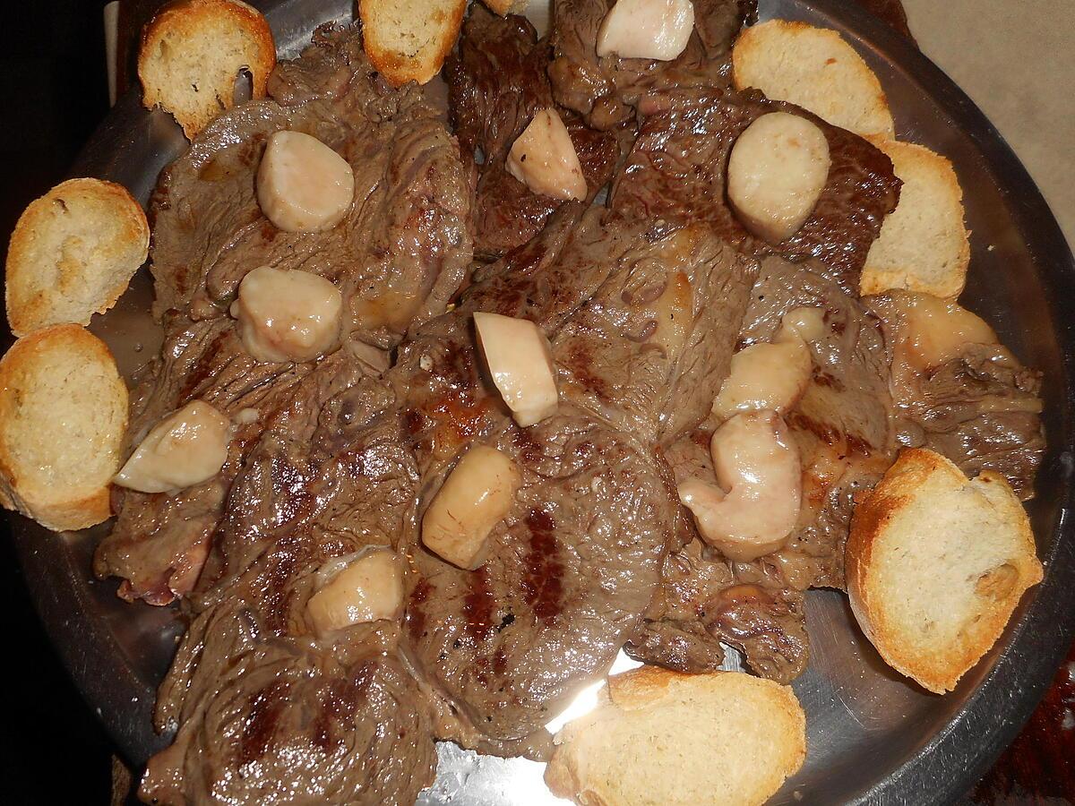 recette Entrecote grillée avec os a moelle