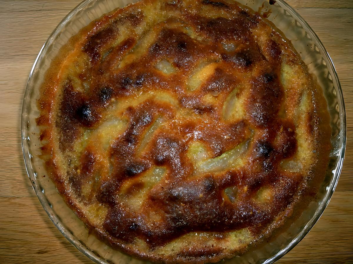 recette fondant aux poire, amandes et kinder choco bon