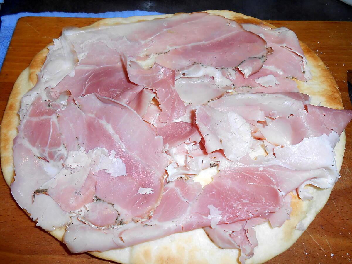 recette PIZZA SANDWICH JAMBON FIGUES