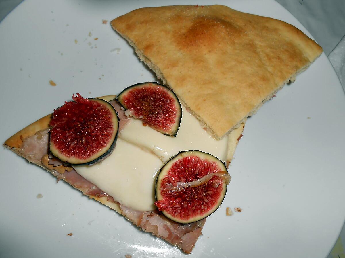 recette PIZZA SANDWICH JAMBON FIGUES