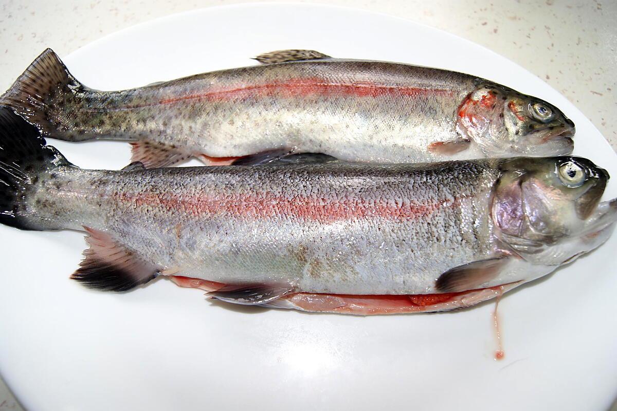 recette Truites aux pêches