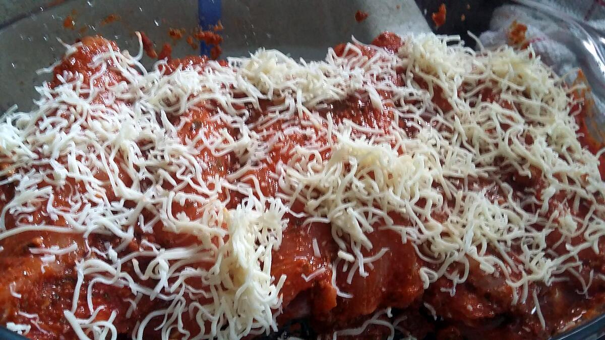 recette Involtini de dinde au chorizo mozzarella gratiné au pesto rosso