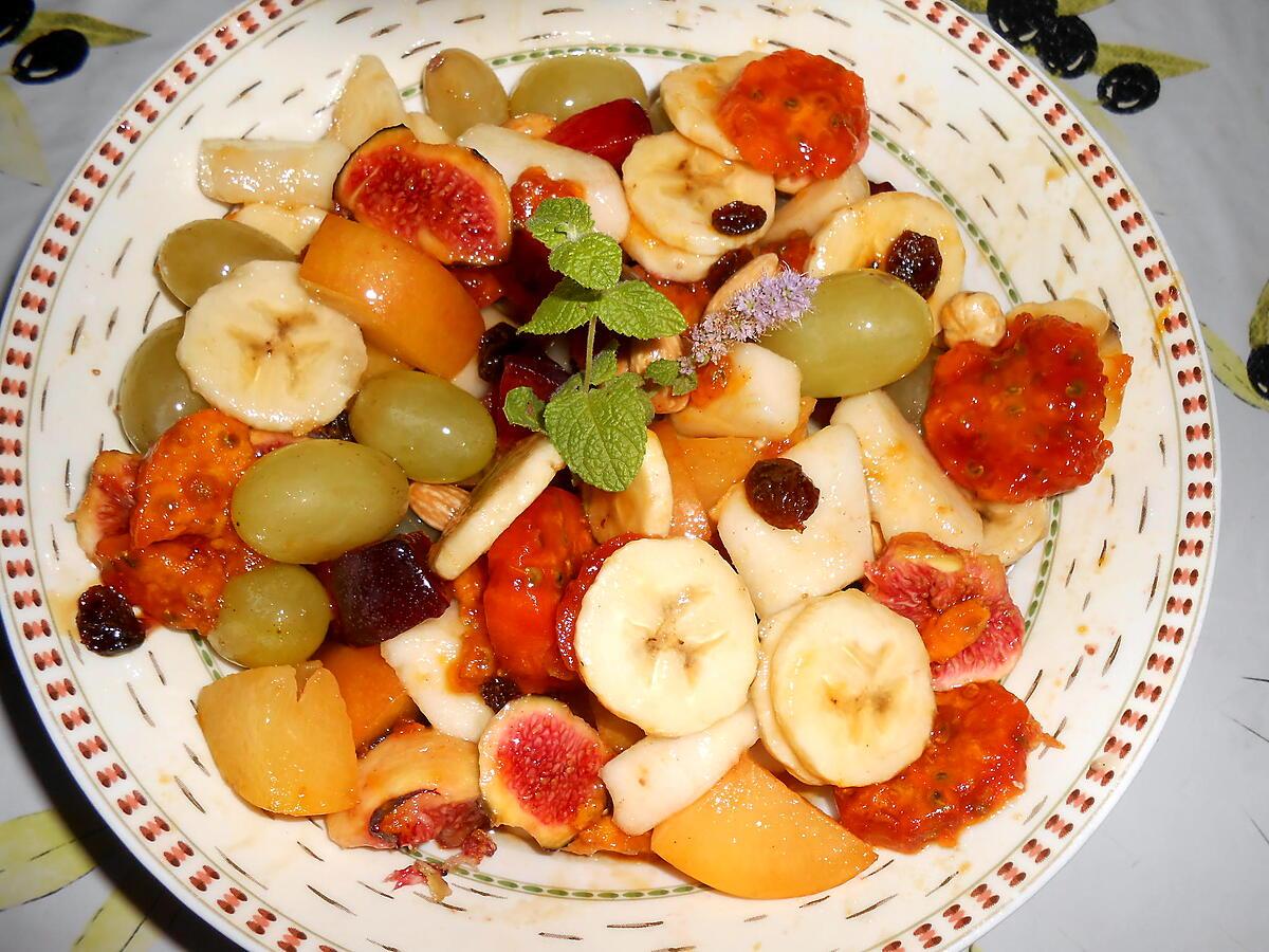 recette SALADE DE FRUITS DE L'AUTONME