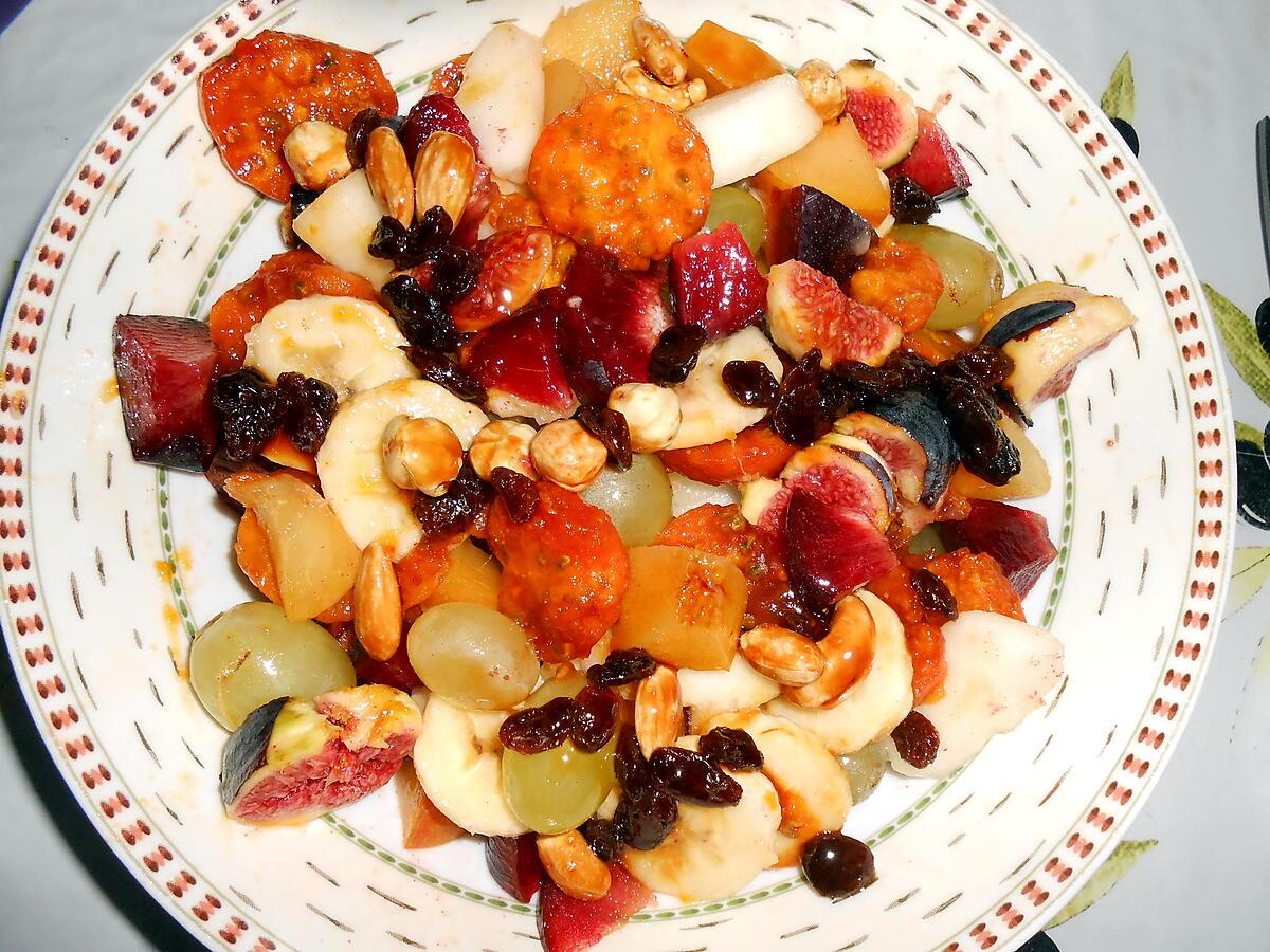 recette SALADE DE FRUITS DE L'AUTONME