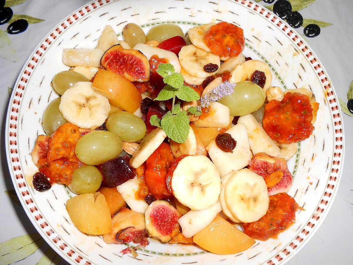 recette SALADE DE FRUITS DE L'AUTONME