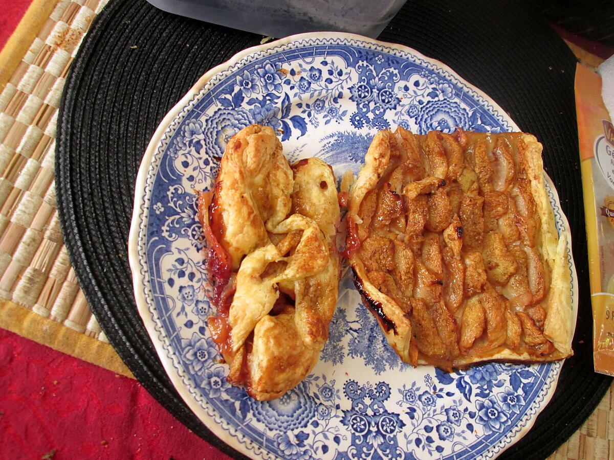 recette tarte   aux  deux  peches  peches