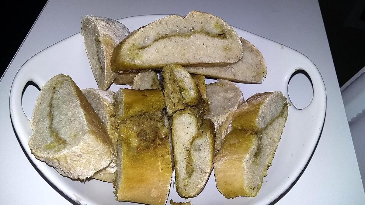 recette Baguette ciabatta au pesto