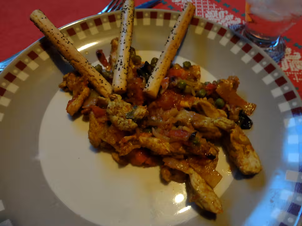 recette AIGUILLETTES DE POULET massalé 4 epices