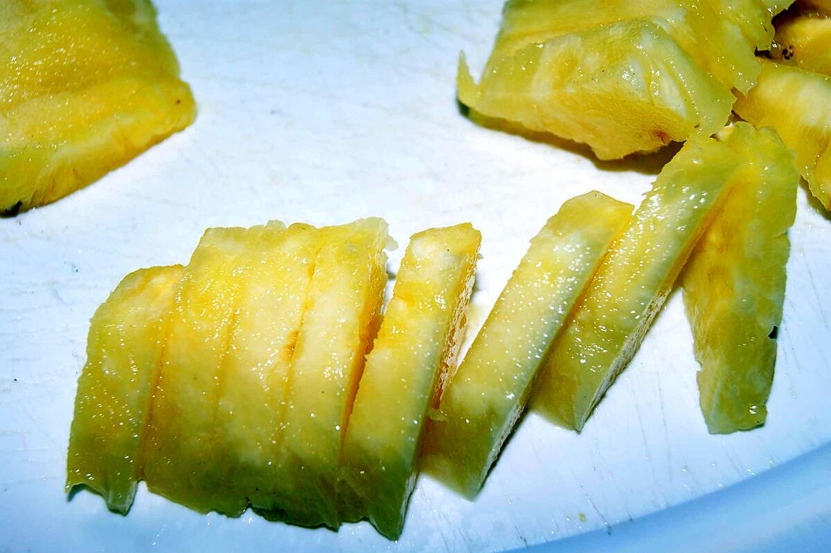 recette Gâteau ananas, fromage blanc, noix de coco.