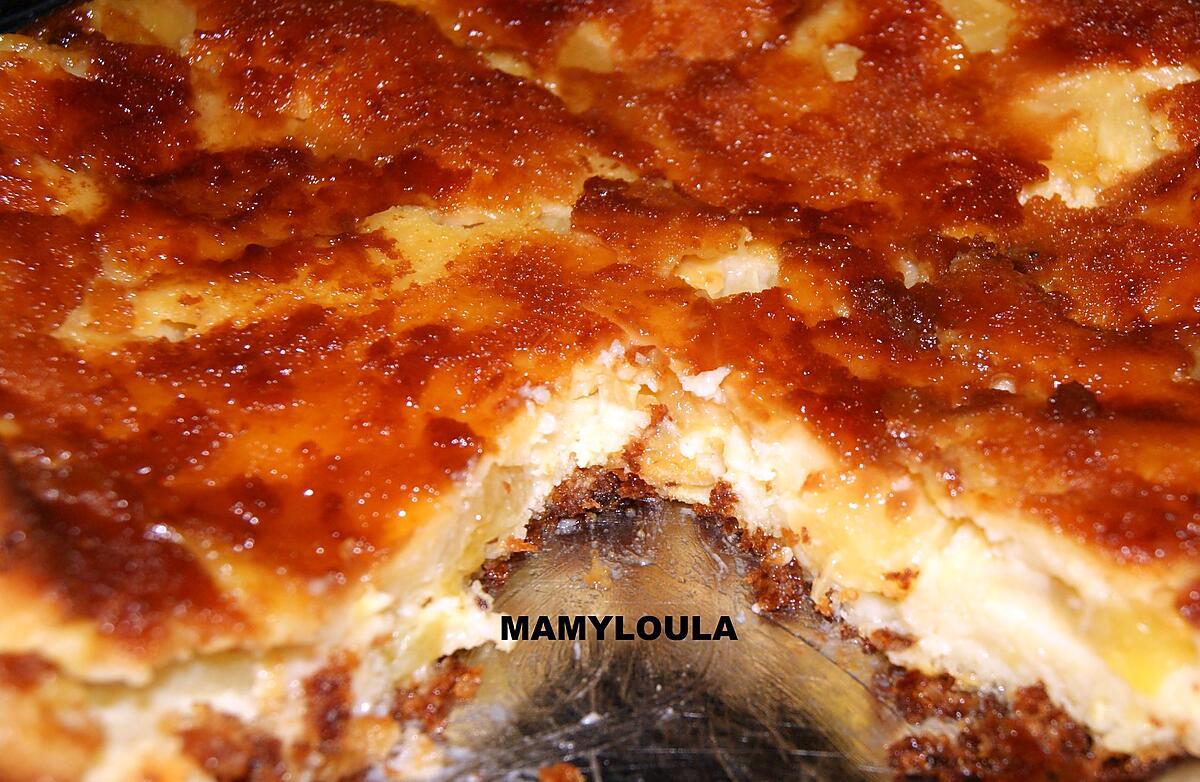 recette Gâteau ananas, fromage blanc, noix de coco.