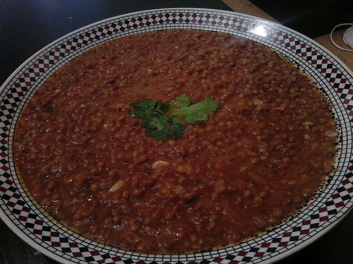 recette LENTILLES À L'ALGERIENNE