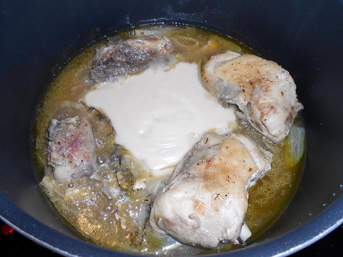 recette POULET SAUCE ROQUEFORT