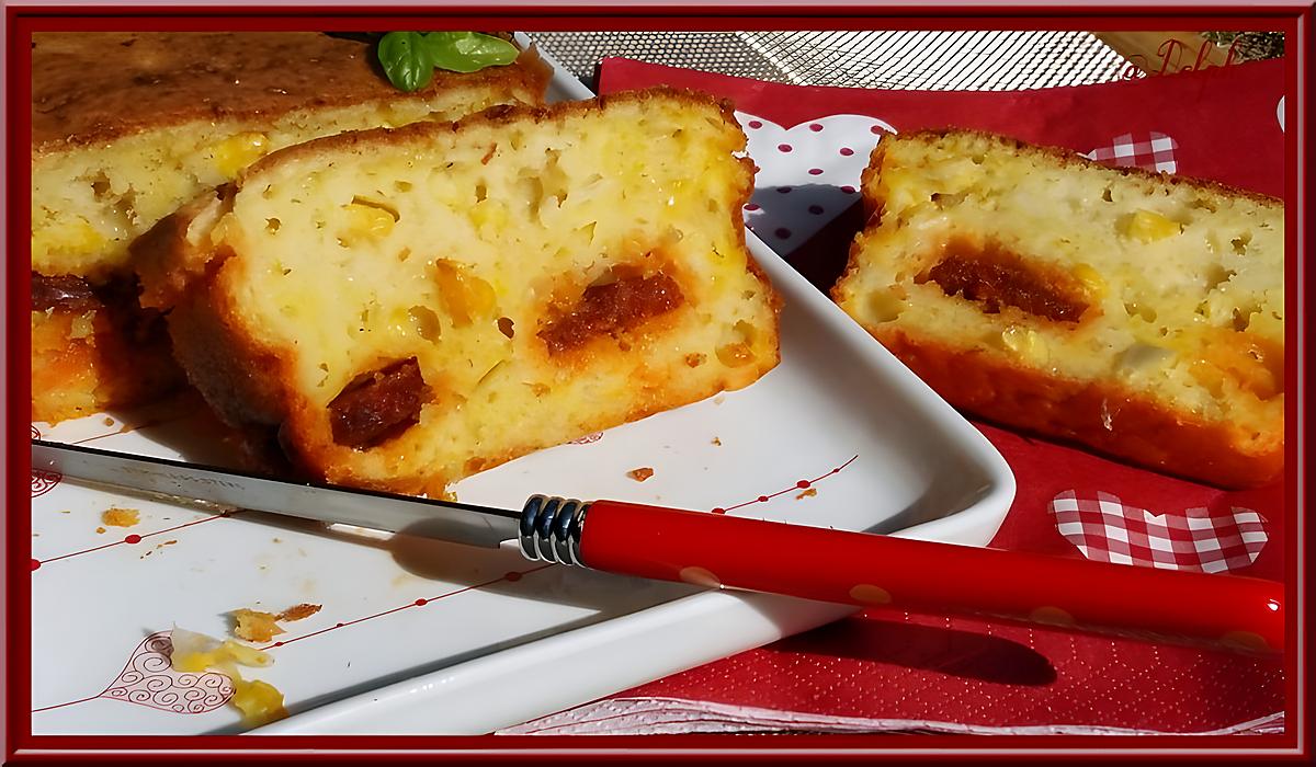 recette Cake au Maïs Chorizo et Safran