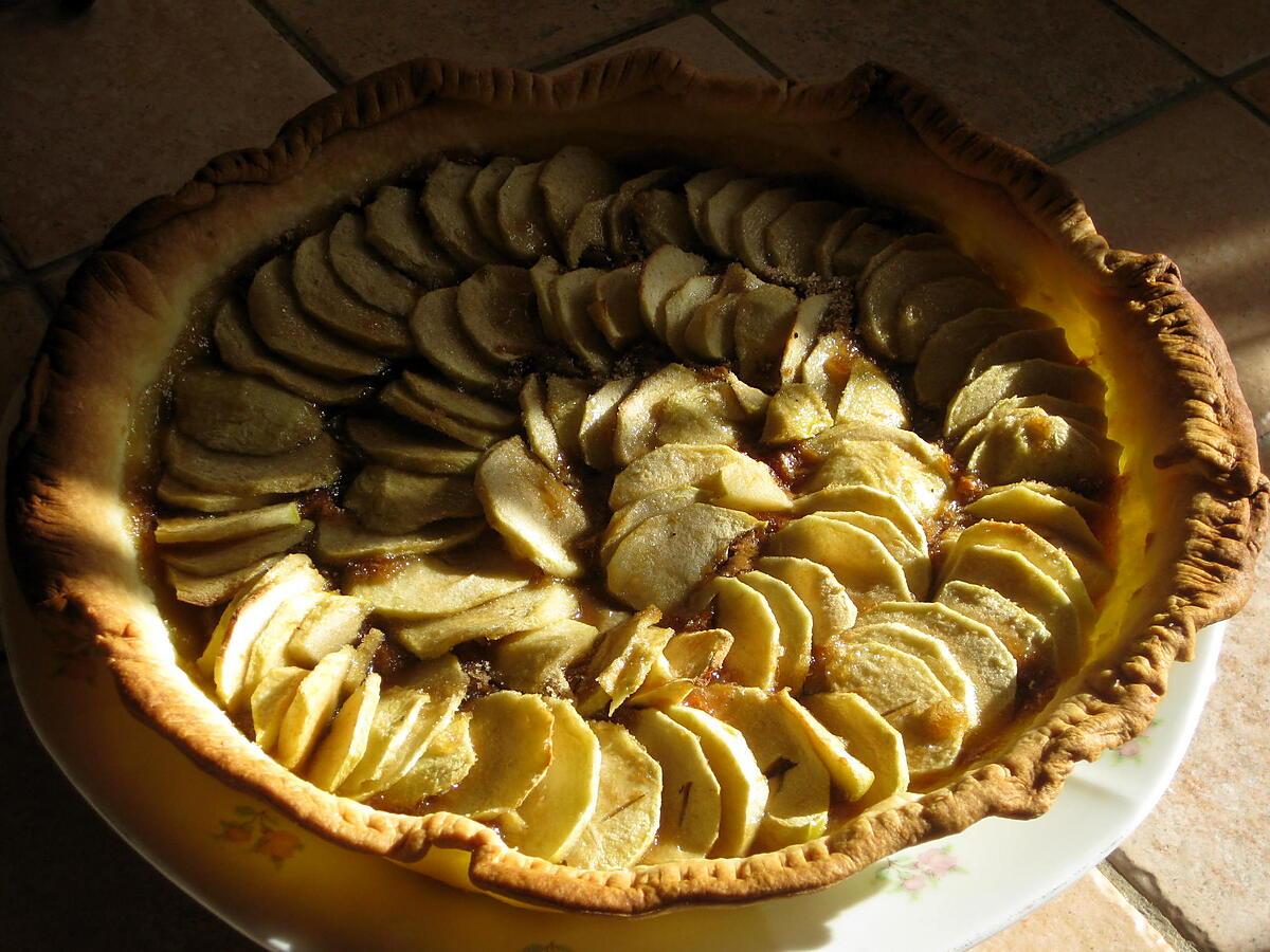 recette Tarte aux pommes et spéculoos