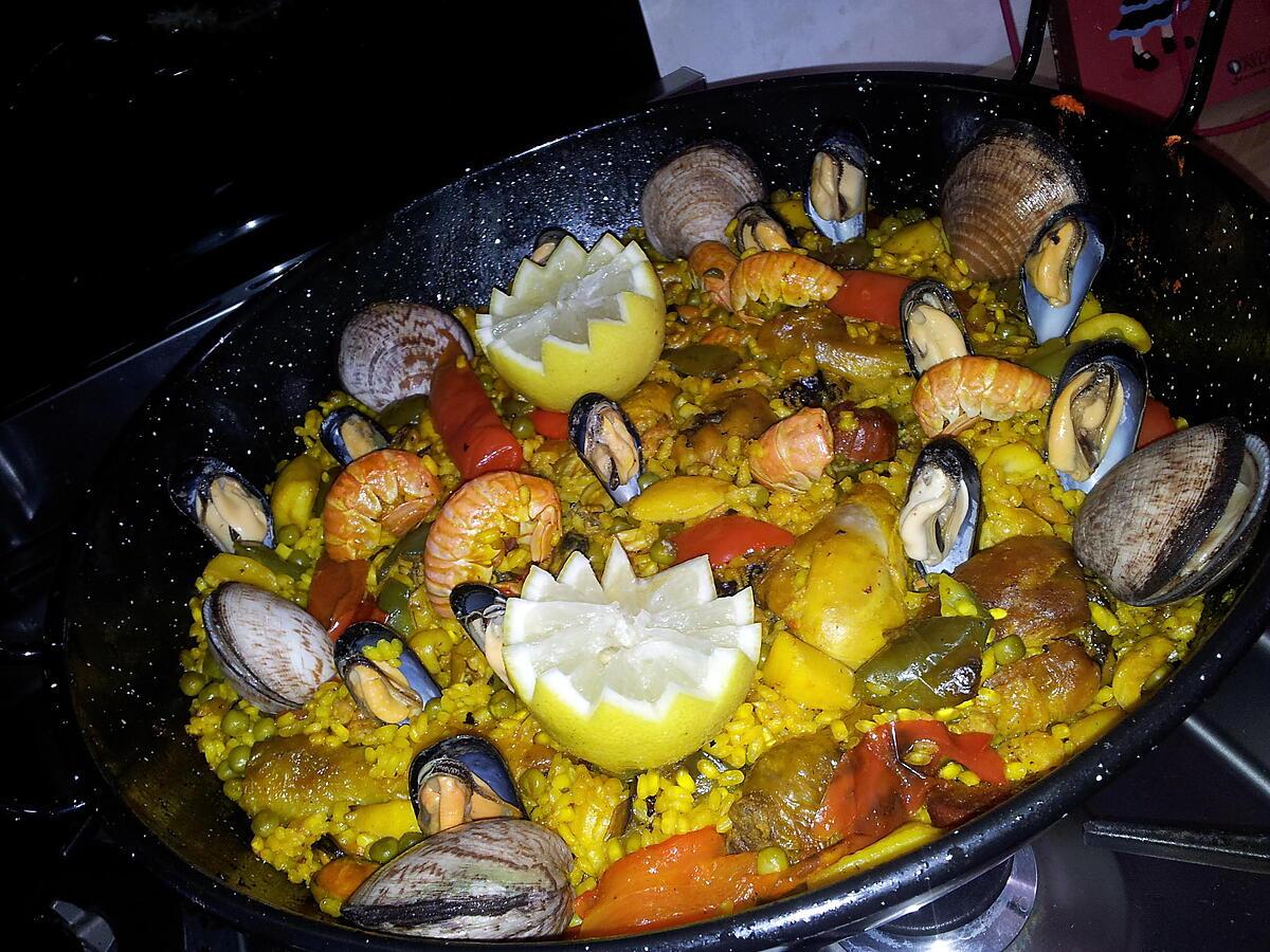 recette La Paella de Mon Papa