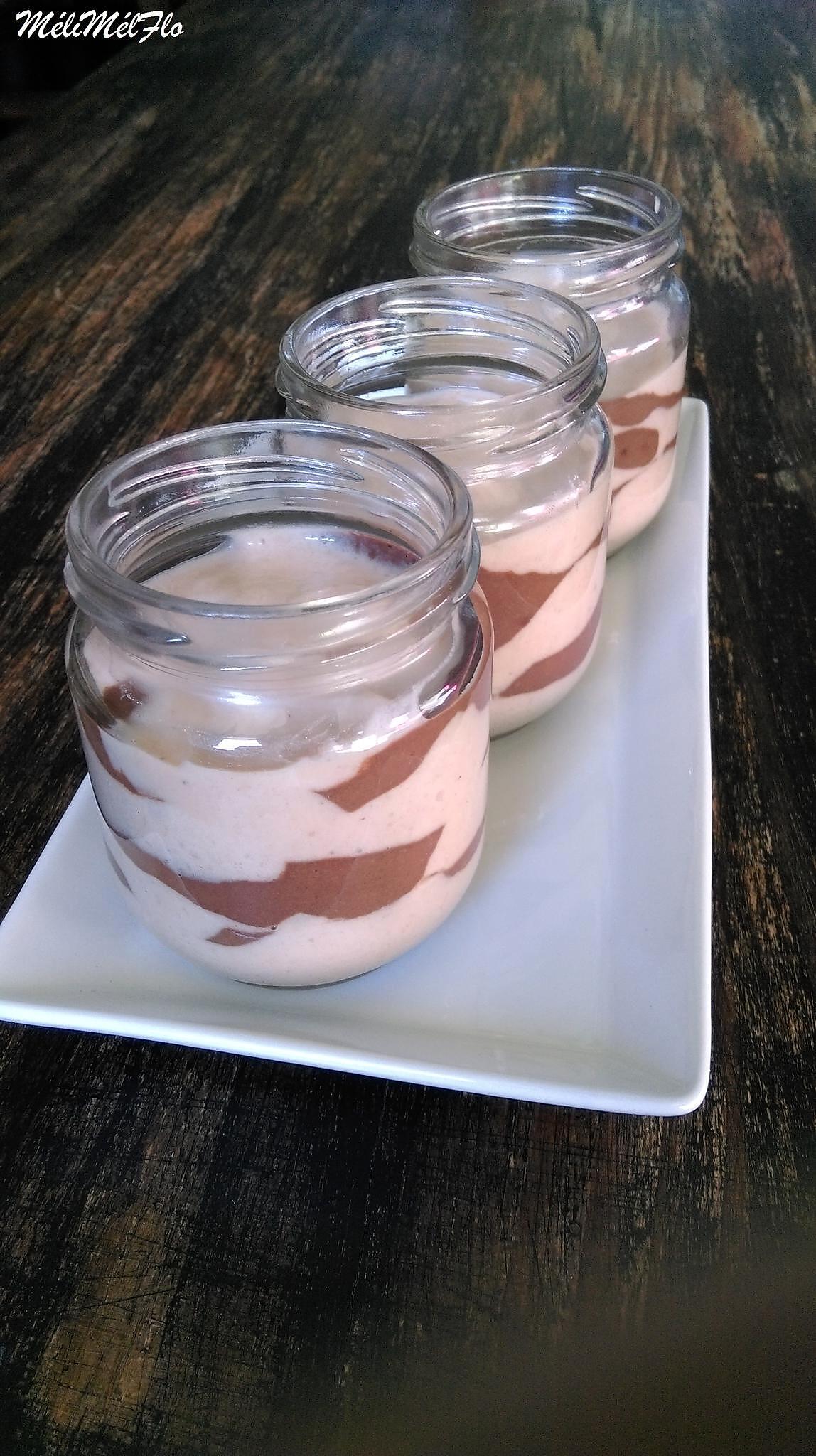 recette Mousse au marron et ses zébrures de chocopraliné