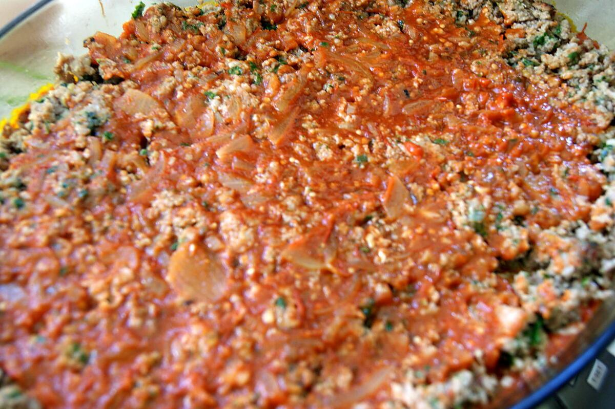recette Hachis parmentier au potimarron, tomates et porc