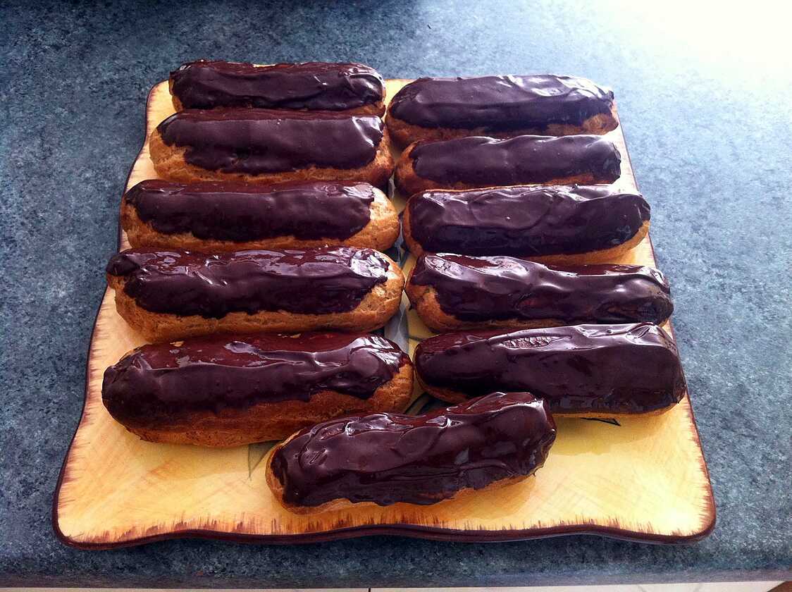 Recette d'Eclairs au chocolat (thermomix)