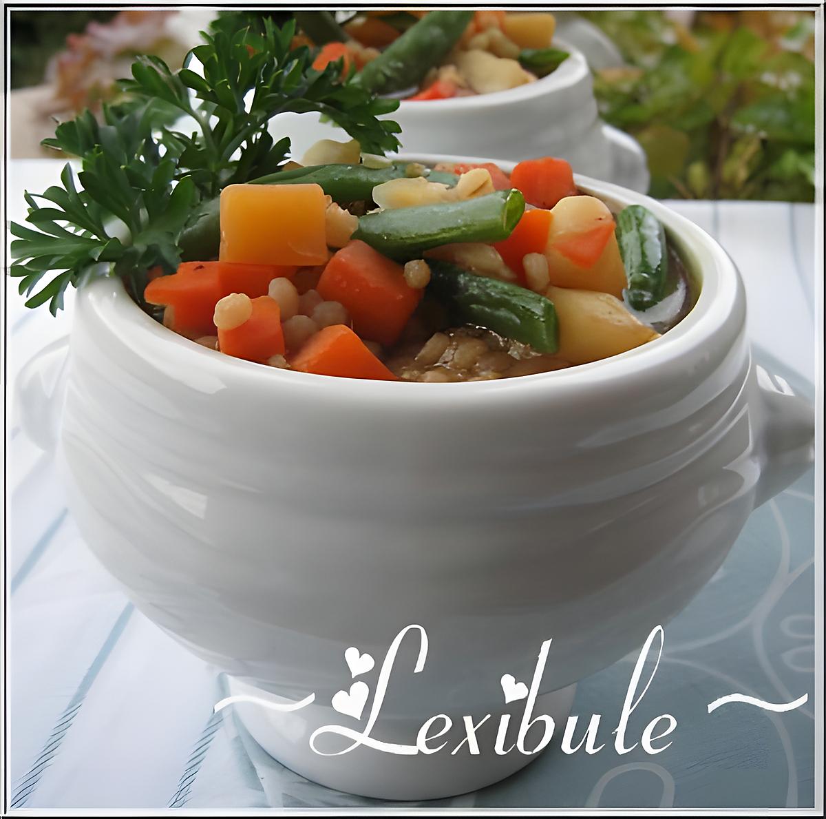 recette Soupe aux légumes et à l'orge