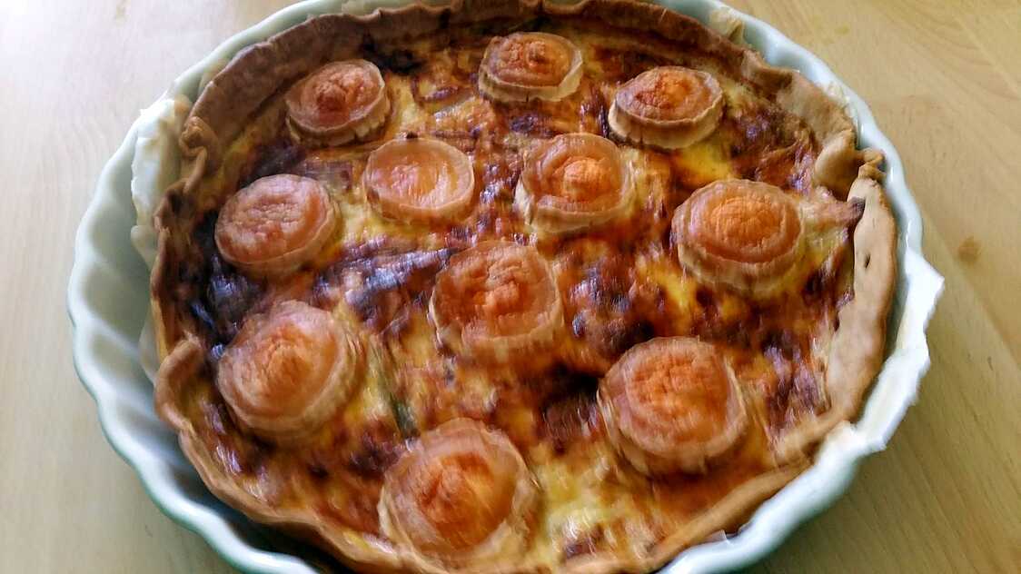 Recette de Tarte poireauxchèvre