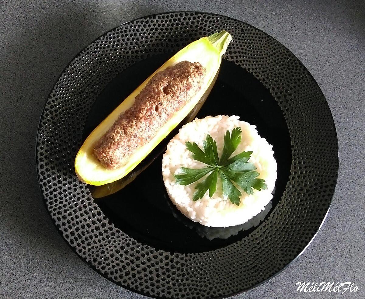 recette Courgettes jaunes farcies