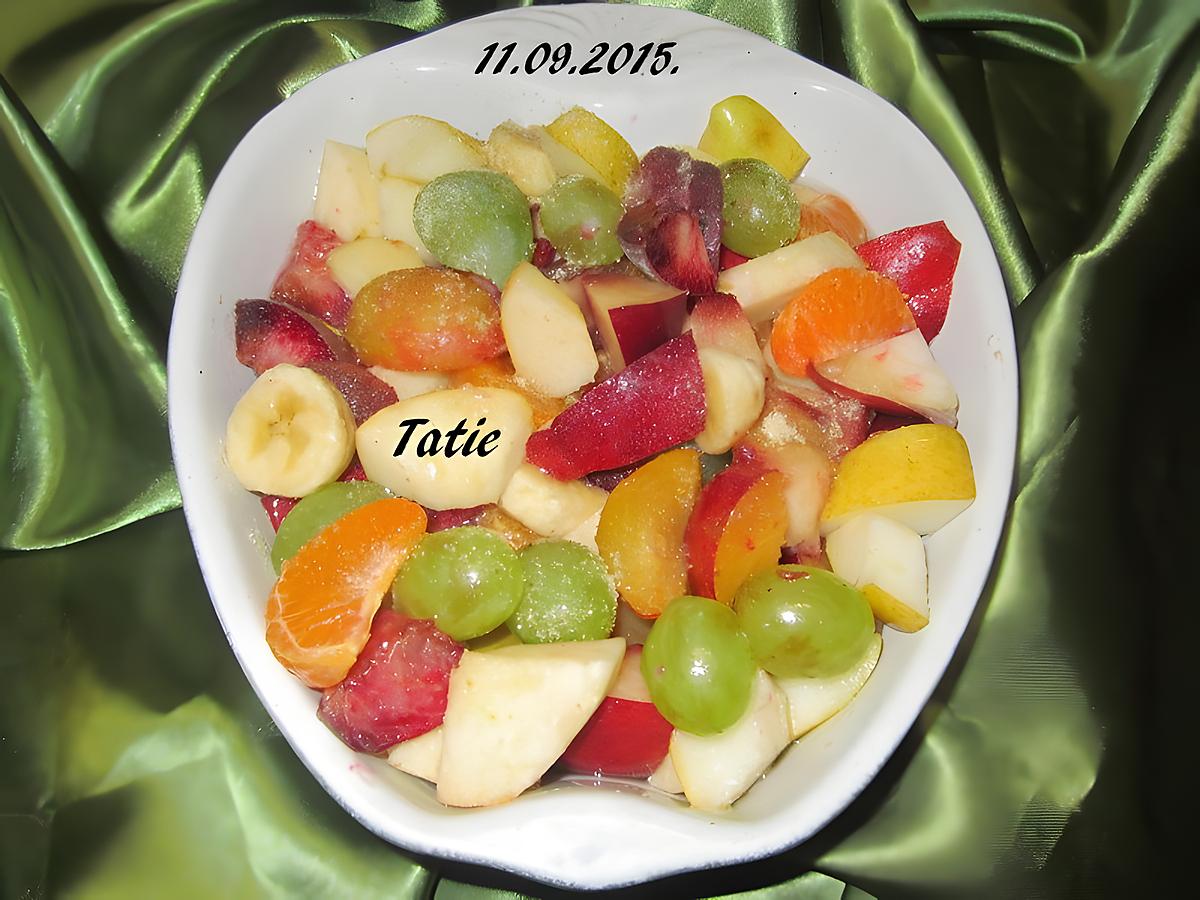 recette Salade de fruits.