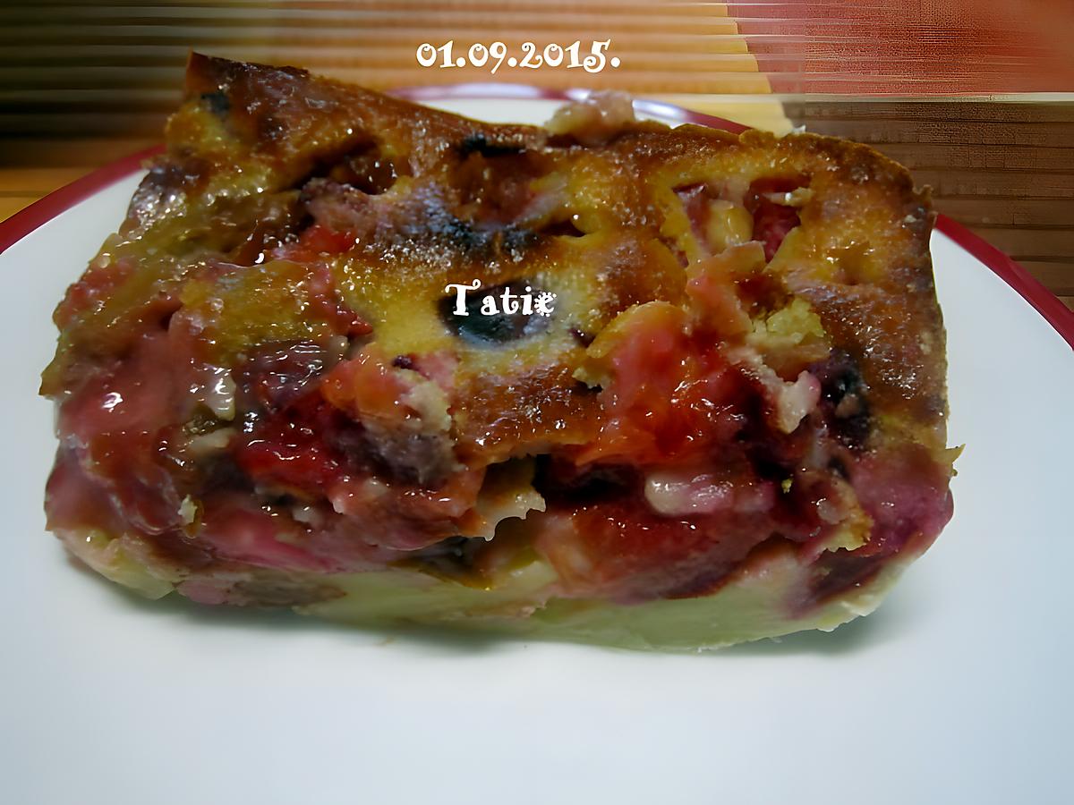 recette Clafoutis aux quetsches.