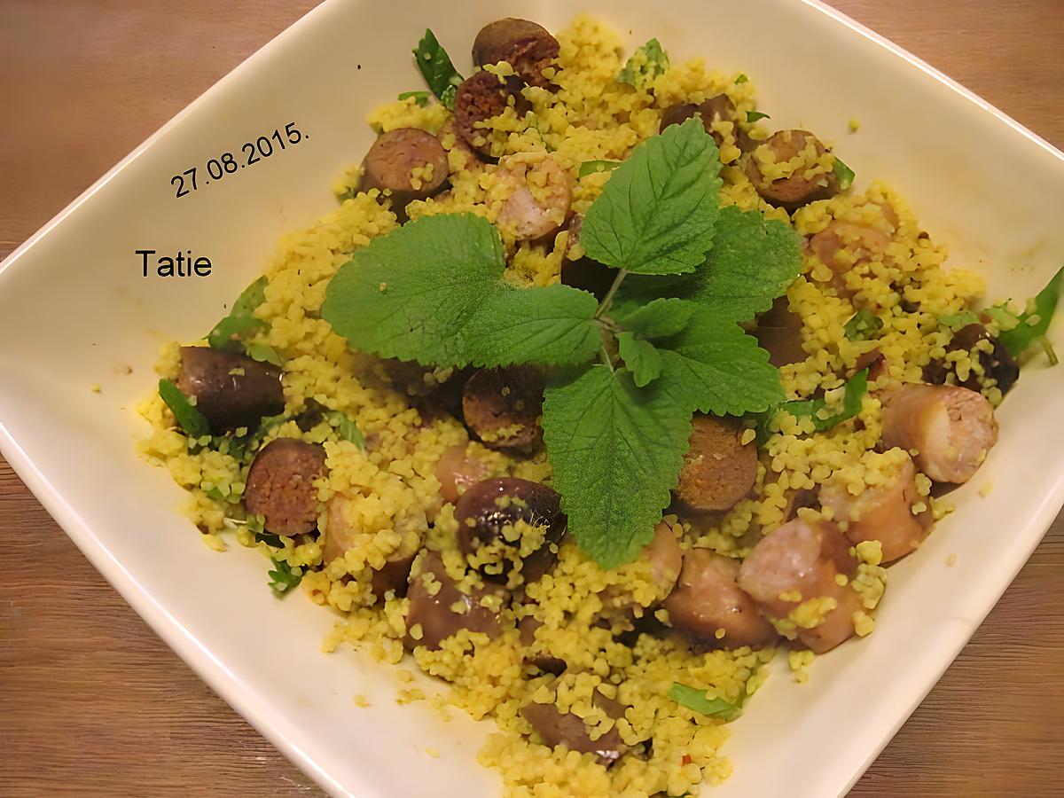 recette Couscous aux épices.bis saucisses.