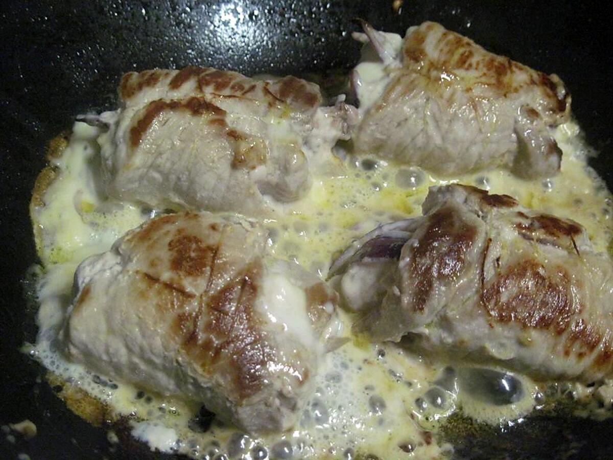 recette paupiettes au fromage et oignons.