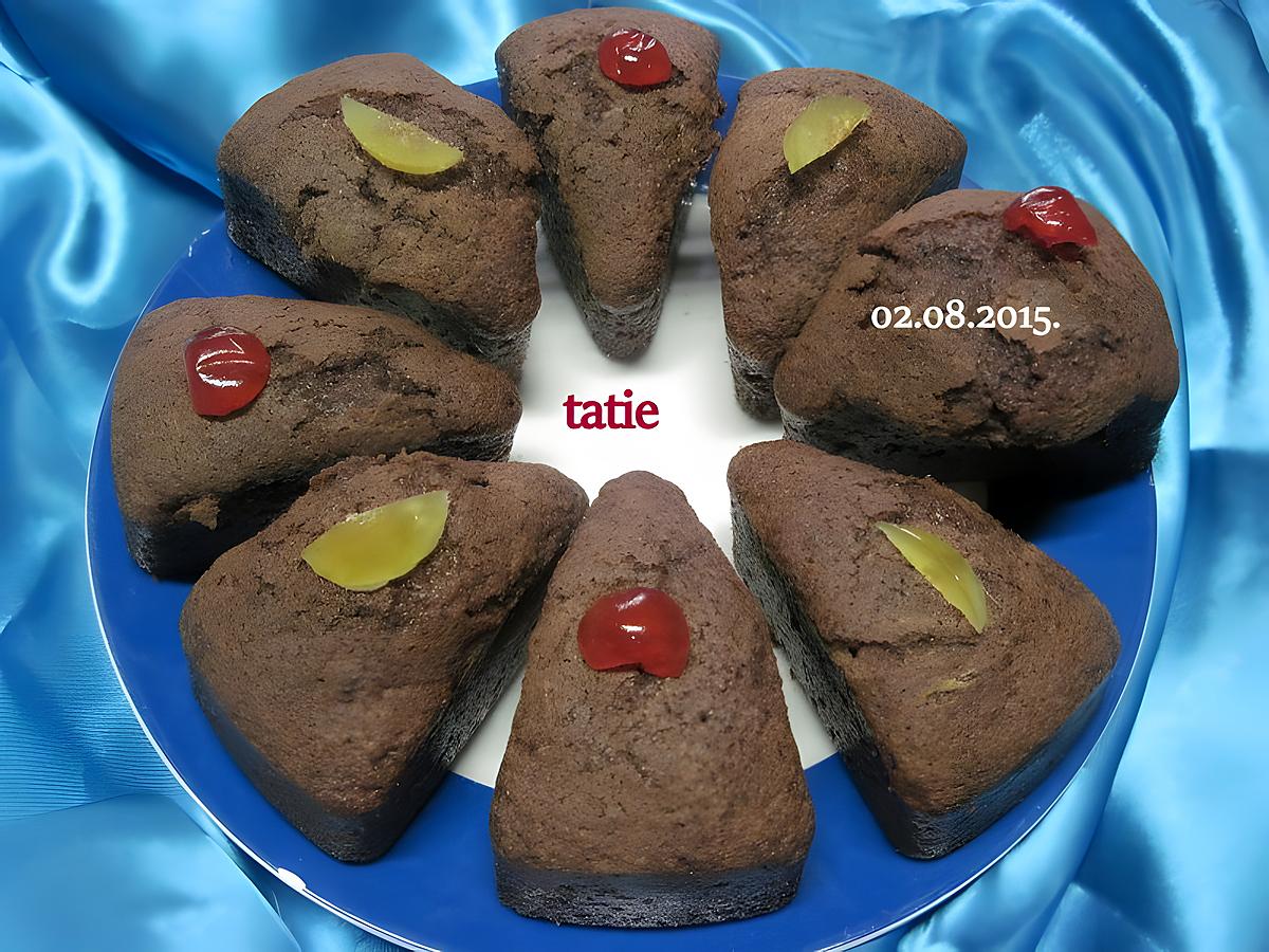 recette Portions de gâteaux chocolat.