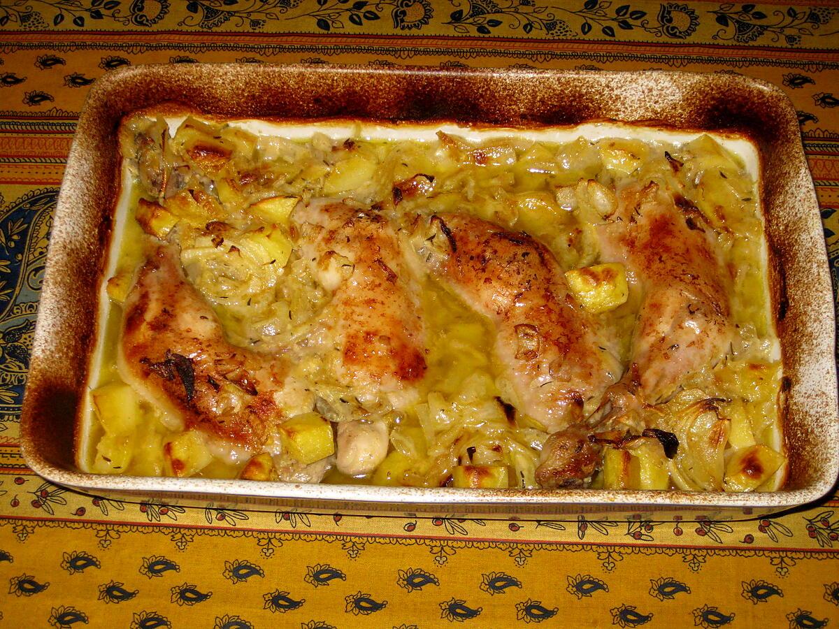 recette Cuisses de poulet moutarde au four