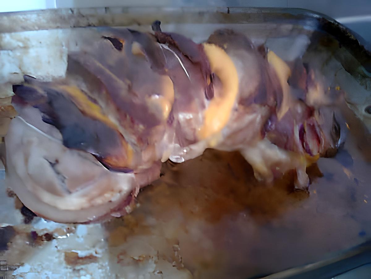 recette Rôtis de porc bacon et fromage