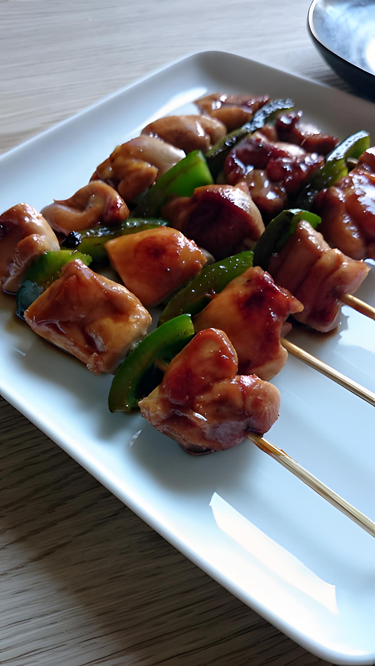 recette Brochette de poulet (Yakitori)