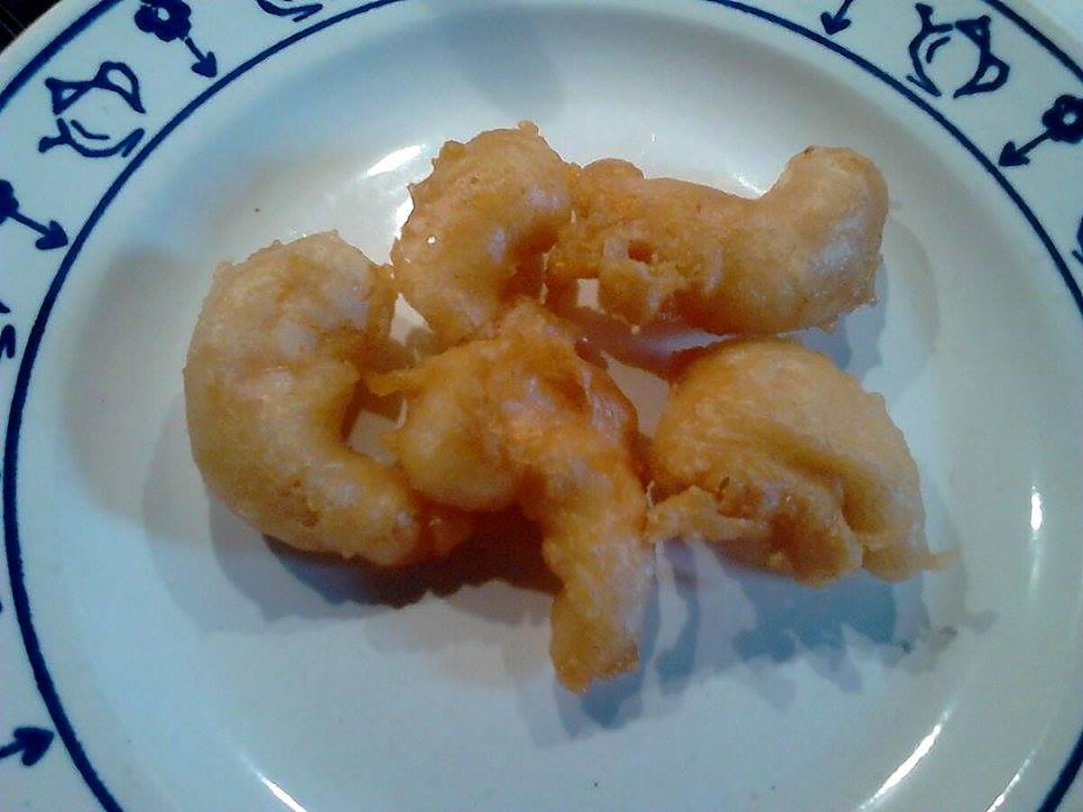 recette tempura de crevette ( beignet )