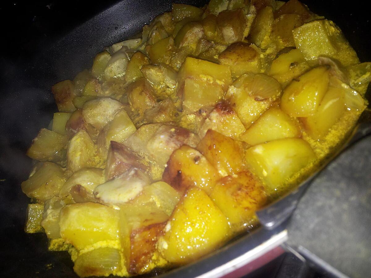 recette Poêlée de pommes de terre tandorri