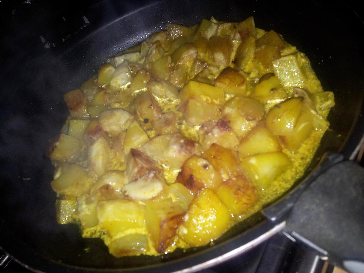 recette Poêlée de pommes de terre tandorri