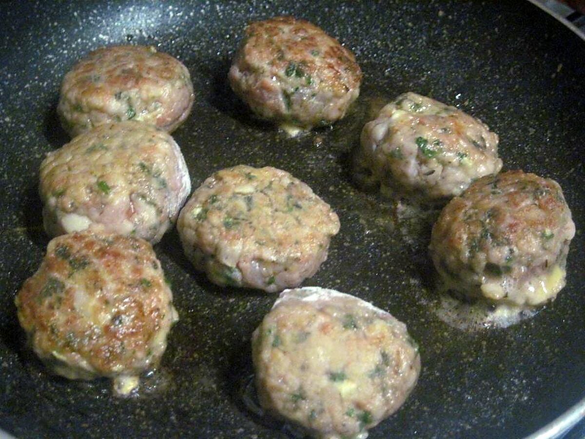 recette Pâte penne.haricots.aux boulettes kefta.