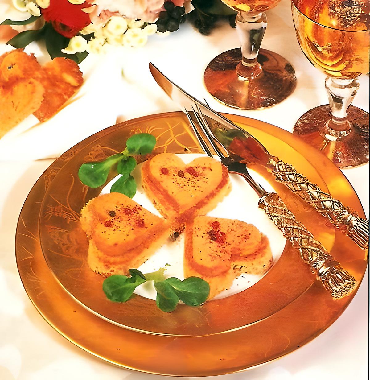 recette Petits coeurs de foie gras