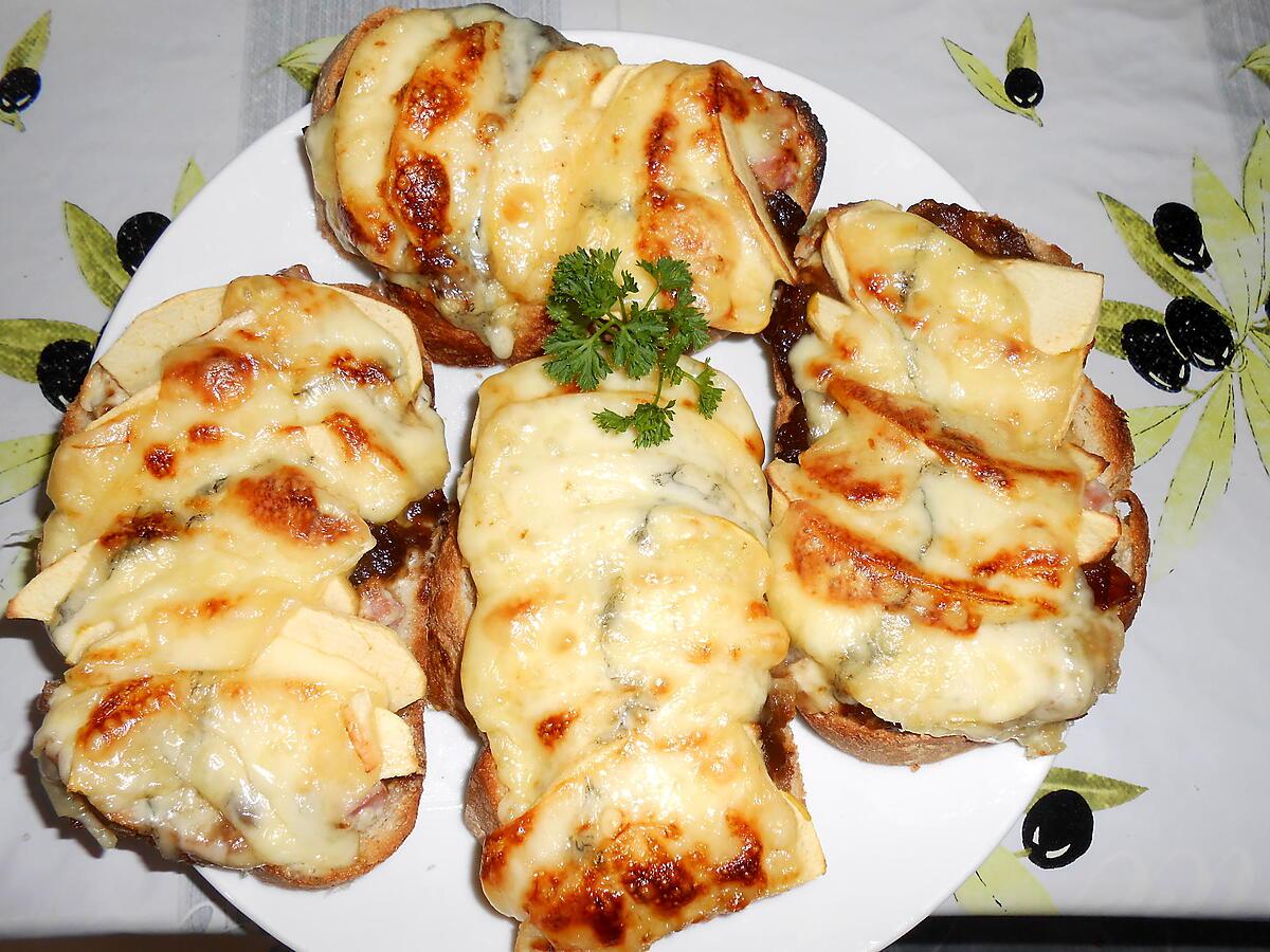 recette MES PETITES TARTINES CAMPAGNARDES