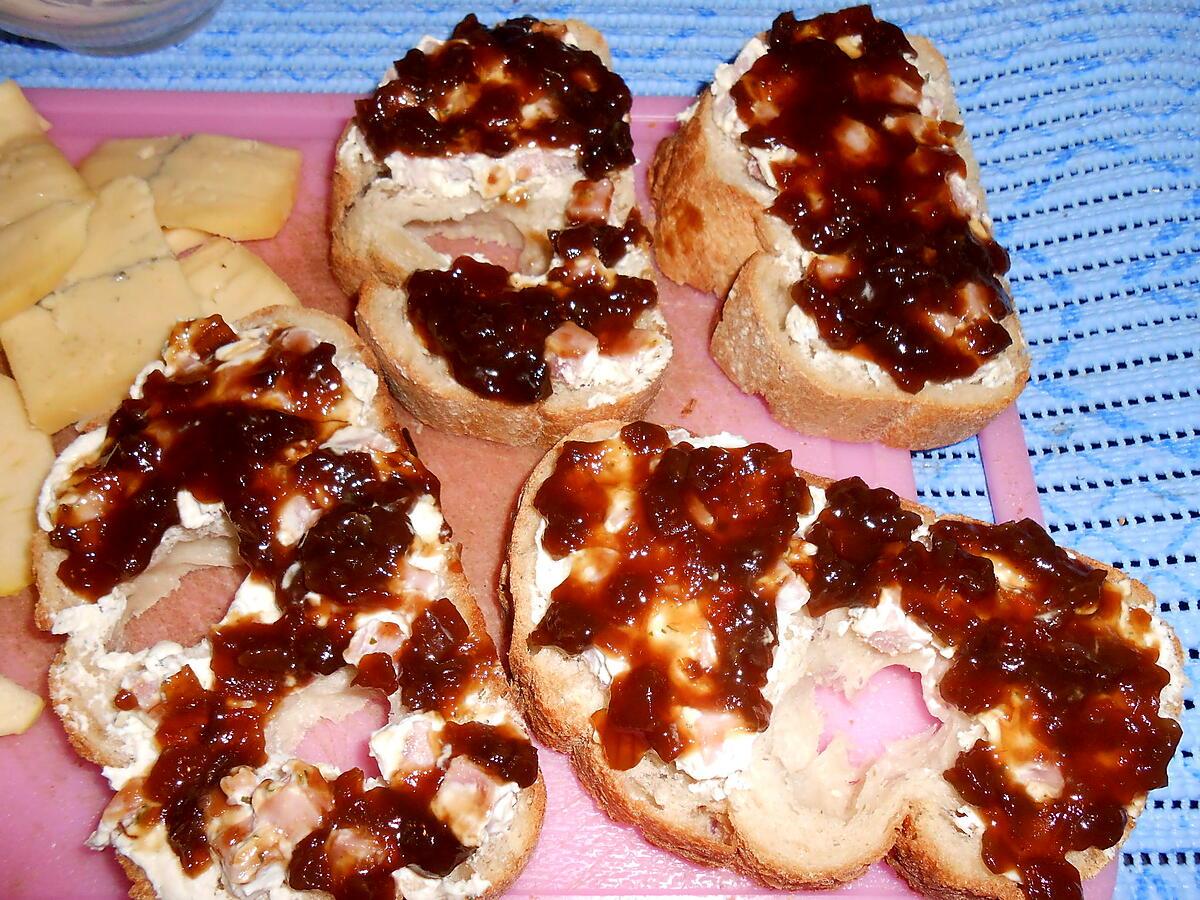 recette MES PETITES TARTINES CAMPAGNARDES