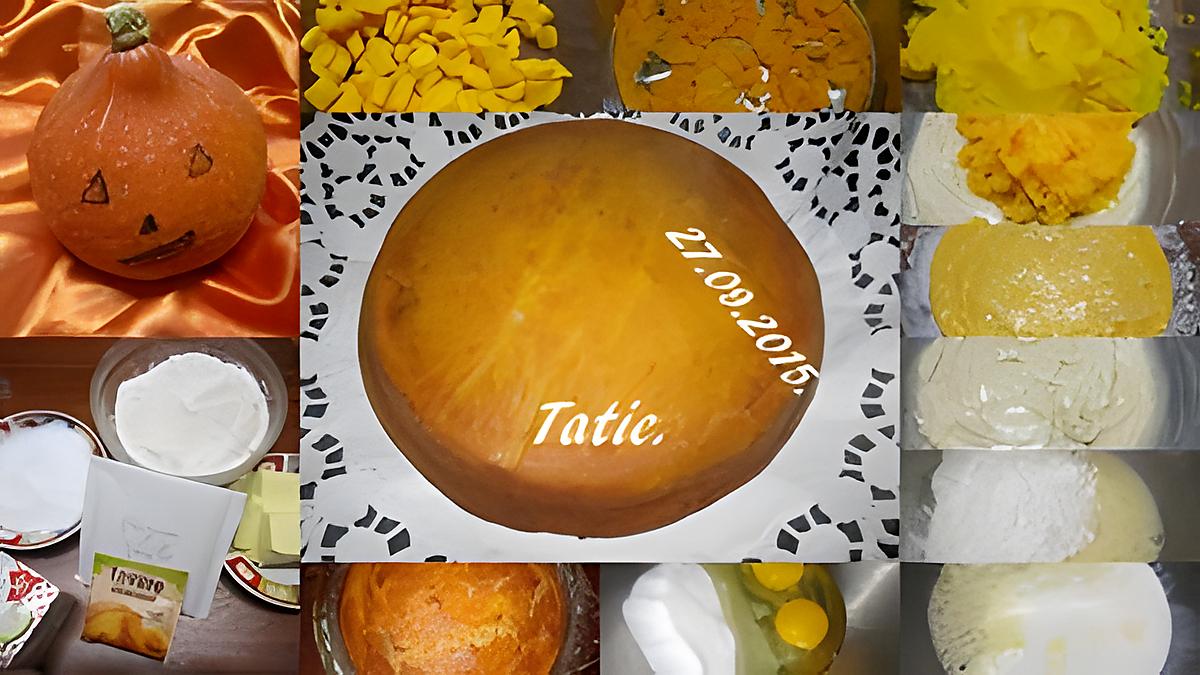 recette Gâteau au potimarron.Halloween.