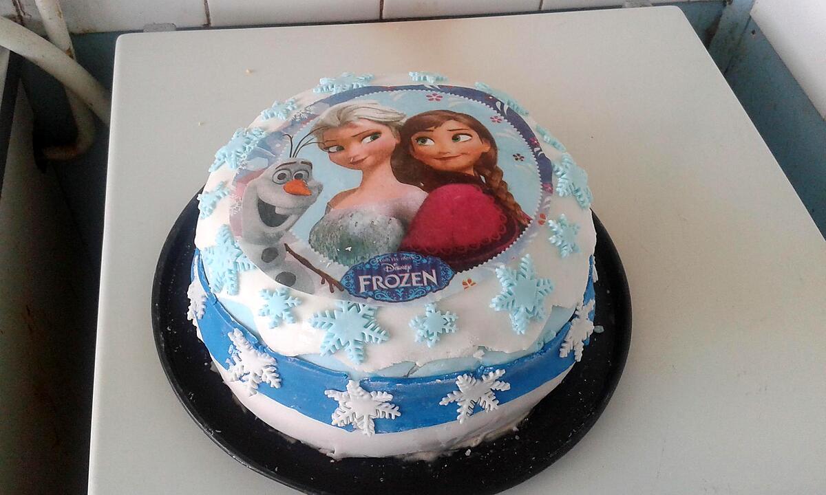 recette Mon premier gâteau reine des neiges