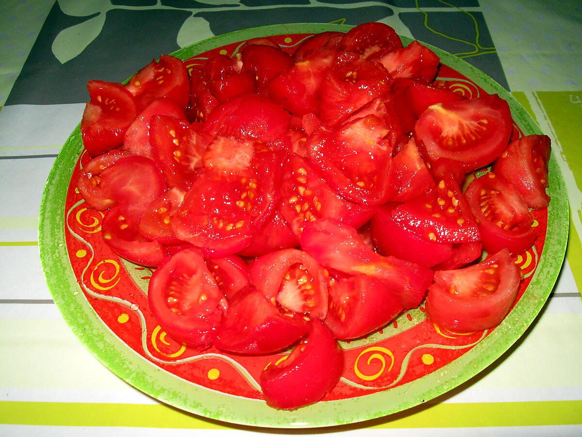 recette Oeufs sur une fondue de tomates