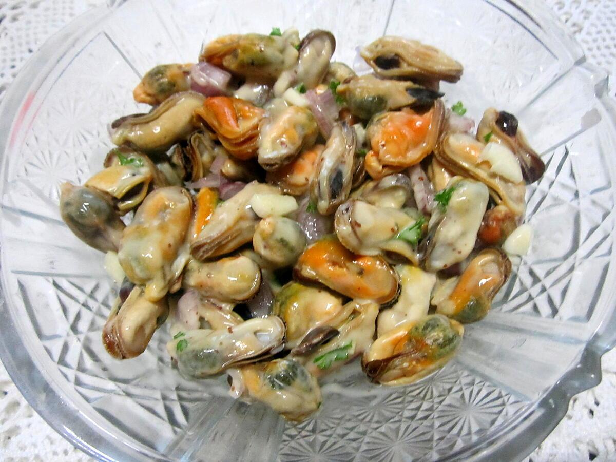 recette Moules à la vinaigrette.