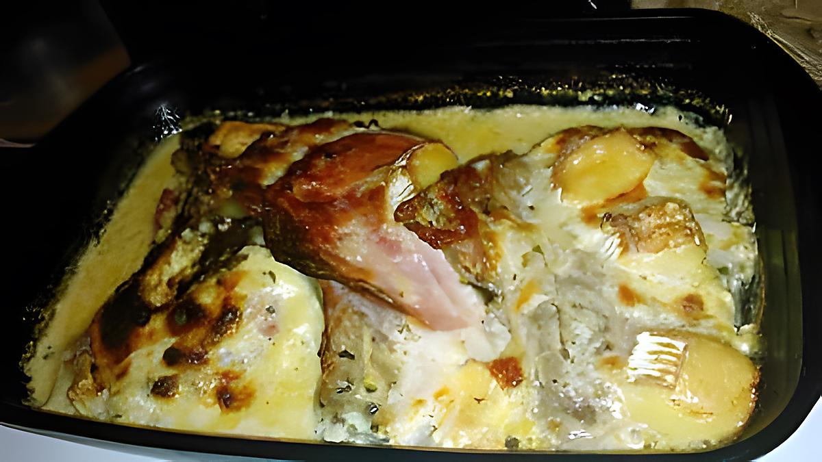 recette Cote de porc orloff gratinée au camembert