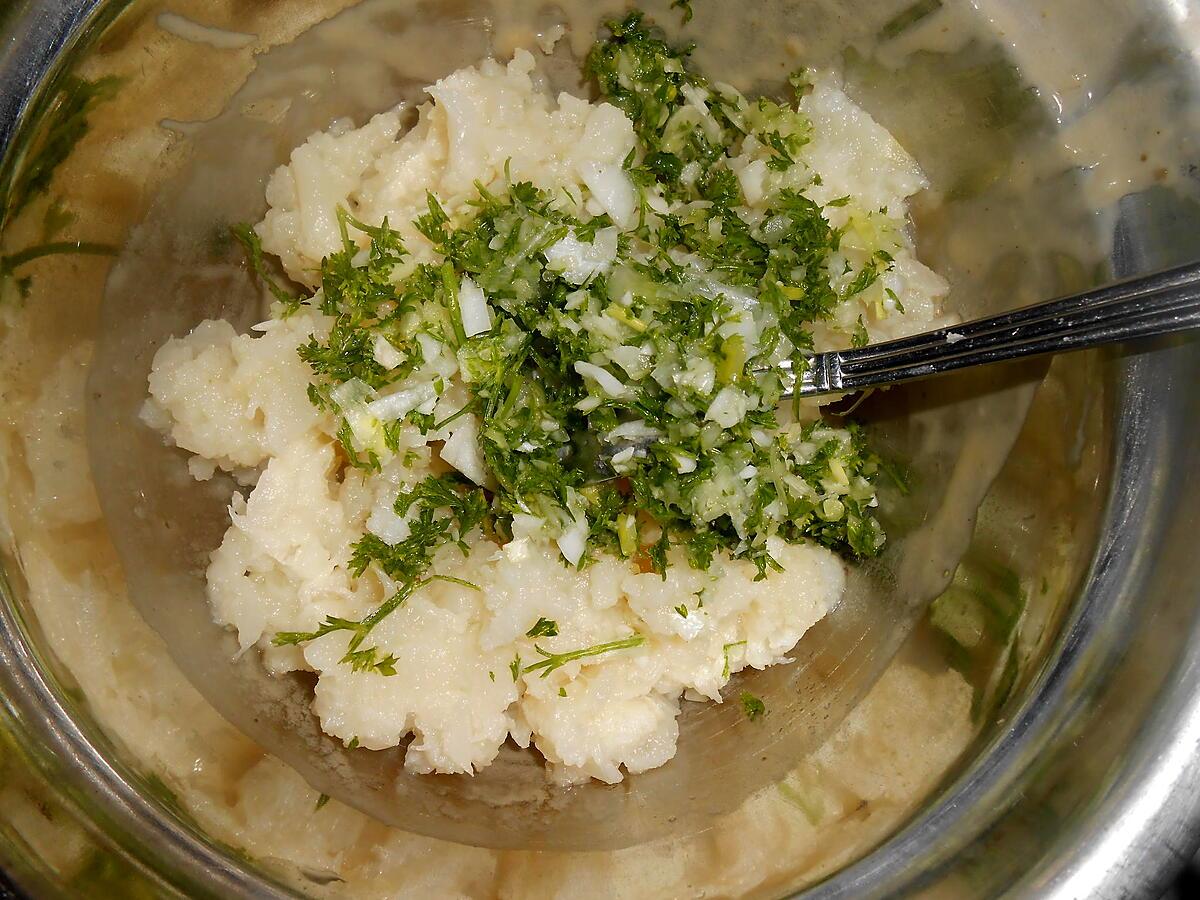 recette CROQUETTES DE CHOU FLEUR