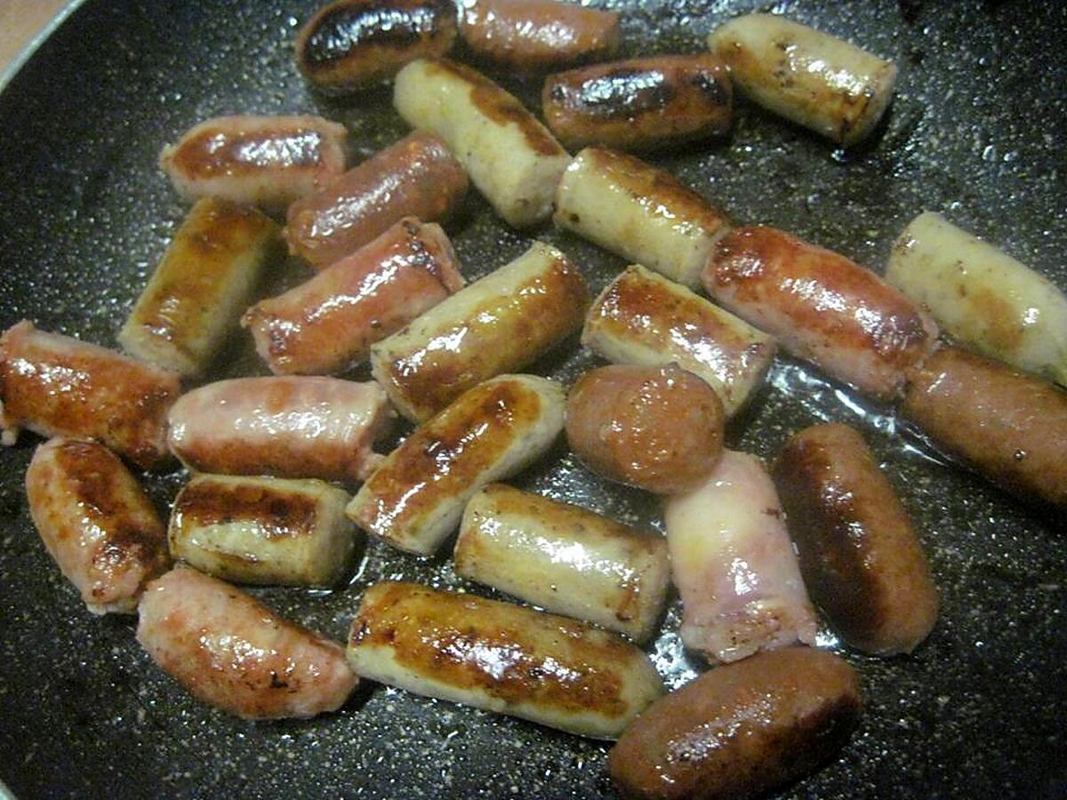 recette Triplette de saucisses aux fèves.