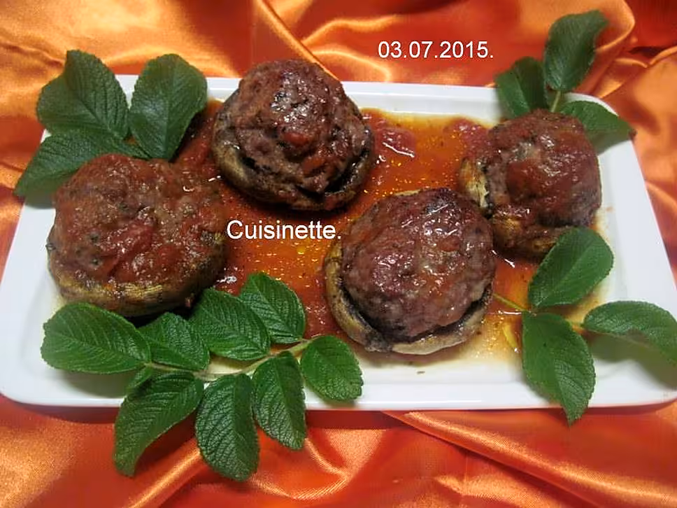 recette Champignons farcis.